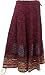 Indian Long Print Skirt in Cotton with Sequins- Tradional India Clothes
