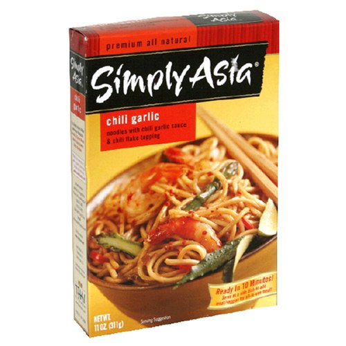 Simply Asia Noodle with Sauce, Chili Garlic, 11-Ounce Boxes (Pack of 12) by Simply Asia
