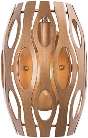 Masquerade 1-Light Wall Sconce - Hammered Ore Finish with Recycled Steel Shade