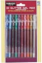 Sargent Art 22-1501 10-Count Glitter Gel Pens