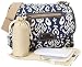 OiOi Ikat Tapestry Messenger Diaper Bag (Blue)