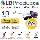LD Glossy Inkjet Magnetic Photo Paper 4x6 (10 Sheets)