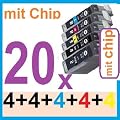 20x IP MG Druckerpatronen mit chip f�r Drucker Canon, ersetzt PGI525BK CLI526BK CLI526C CLI526M CLI526Y PGI-525BK CLI-526BK CLI5-26C CLI-526M CLI-526Y