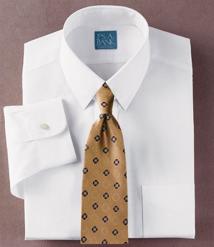 Stays Cool Wrinkle-Free Tab Collar Barrel Cuff Broadcloth Dress Shirt