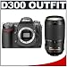 Nikon D300 Digital SLR Camera with Nikon 70-300mm f/4.5-5.6 G ED-IF AF-S VR Zoom-Nikkor Lens Outfit
