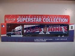 ATLANTA BRAVES BASEBALL TRACTOR TRAILER CHIPPER JONES DIECAST
