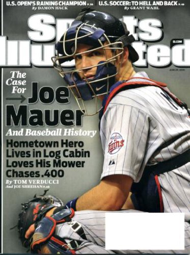 Sports Illustrated June 29 2009 Joe Mauer/Minnesota Twins on Cover, Lucas Glover/U.S. Open, U.S. Soccer Team in World Cup, Mark Martin/NASCAR, Penn State Basketball