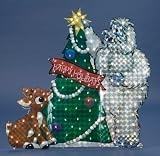 48 Holographic Rudolph & Bumble Lighted Christmas Yard Art