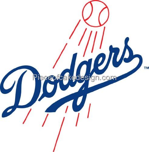 MLB Los Angeles Dodgers ~ Edible Cake Image Topper