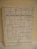 MDA archaeological objects thesaurus