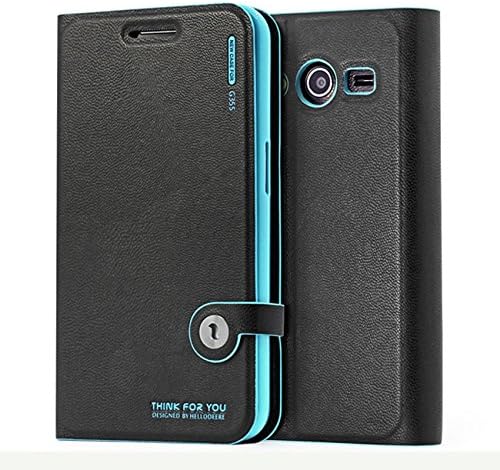 EVERGREENBUYING Synthetic Slim Side Flip Hard Back Case Cover For Samsung Galaxy Core 2 II G355H G3556D G3559 Blue