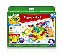 Crayola; My First Crayola; Fingerpaint Kit; Art Tools; 3 Tubes of Paint; 10 Sheets of Paper; Washable
