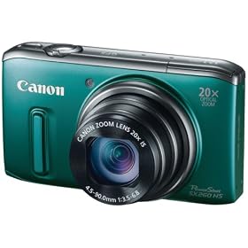 CANON 6196B001 12.1 MEGAPIXEL POWERSHOT(R) SX260 HS DIGITAL CAMERA (GREEN)