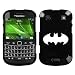 BLACKBERRY BOLD 9930 WHITE BATMAN ON BLACK HARD CASE COVER