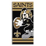 BSS - New Orleans Saints NFL Mickey QB Beach Towel (30in x 60in)