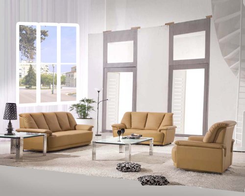 51l28FPu5sL Diamond Tan Leather Sofa Loveseat & Swivel Chair Living Room Set