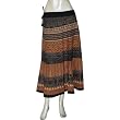 Drawstring Skirt Cotton Block Prints Patterns Size 14 (skt429)