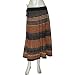 Drawstring Skirt Cotton Block Prints Patterns Size 14 (skt429)