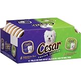 Cesar Canine Cuisine Variety Pack (Top Sirloin, Grilled Chicken) for Small Dogs, 3.5-Ounce Trays (Pack of 24)