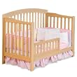 Antique Walnut Atlantic Furniture Richmond 4-in-1 Convertible Wood Baby Crib