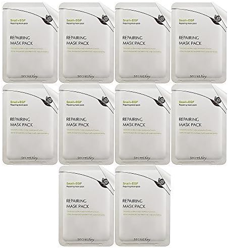 SECRET KEY Snail+EGF Repairing Mask Pack 20g x 10pcs by Secretkey