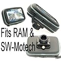 Waterproof GPS SatNav Systems Case with 1" / 25mm Female Socket fits RAM & SW-Motech Motorcycle Mounts
