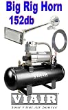Single Rectangle 152db Trumpet Truck Style Air Horn & VIAIR 280c 150psi 2gal. Complete Kit- Sound Like a MACK Truck : Train Horns for Trucks. Picture