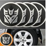 Transformers Deceptacon Wheel Center Caps Emblem 4pcs set