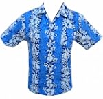 Chemise hawai feuillage Hibiscus