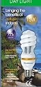 Sad Ioniser Air Purifier Energy Saving Light Bulb 15W, Screw Fitting, 3 In 1 Full Spectrum Daylight 6400K 95a, Ioniser Air Purifier and Energy Saving
