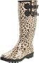 Chooka Women's Cheetah Dual Buckle Rain Boot