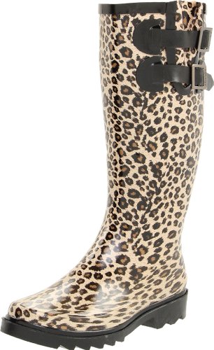 Chooka Women's Cheetah Dual Buckle Rain Boot product image