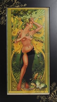 "Five-Bar Swordtail" in Hand-Decorated Frame