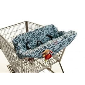 SHOPPING CART AND HIGH CHAIR COVER HOLLYWOOD - BLUE