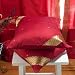 Maroon Sari Cushion Covers / Saree Pillow covers 16 X 16 Inches