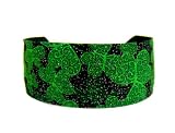 Luck of the Irish, St. Patricks Day, Cute Glittered Shamrock Print Headband By Bargain Headbands