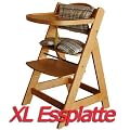 HONEY BEE Treppenhochstuhl + grosser Essplatte / inklusive Kissen / h�henverstellbar