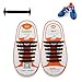 Joyshare 1 Set No Tie Lazy Silicone Rubber Elastic Shoelace,Sneaker Shoe Laces Running Shoelaces,Athletic Shoe Laces- Colorful (Black, Kids/12pcs)