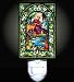 Saint Francis Stained Glass Look Decorative Night Light