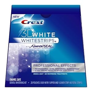 Crest 3D White Whitestrips, Professional Effects w/Advanced Seal Whitening Treatment, 20 Treatments (Packaging May Vary)