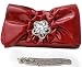 Ladies Patent star sign Mock Clutch Bag