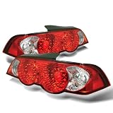 02-04 Acura Rsx Euro Led Taillights - Red Clear 