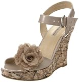Bandolino Women’s Rosegardn Wedge Sandal,Ivory,7.5 M US