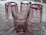 Heavy Rose Beverage Glasses (Anchor Hocking)