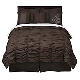 Cocoa Brown 7 pc. Comforter Set - Queen