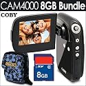 Coby Snapp CAM4000 3MP 4 X Digital Zoom 2in TFT LCD Digital Camcorder/Camera (Black) + 8GB Accessory Kit