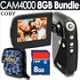 Coby Snapp CAM4000 3MP 4 X Digital Zoom 2in TFT LCD Digital Camcorder/Camera (Black) + 8GB Accessory Kit