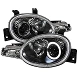 Spyder Auto Dodge Neon Black Halogen Projector Headlight