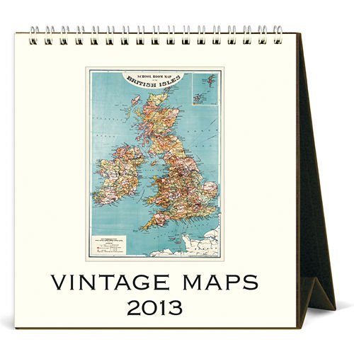 2013 Vintage Maps Desk Calendar