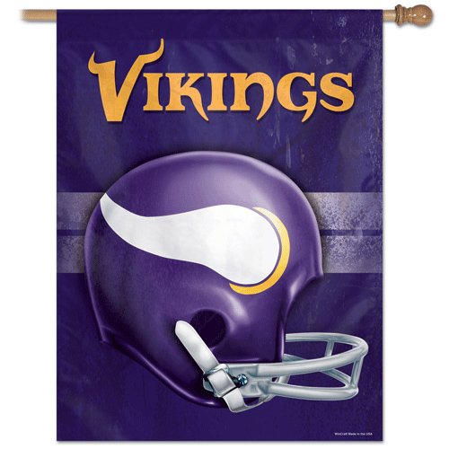 Minnesota Vikings Throwback Vertical Flag: 27